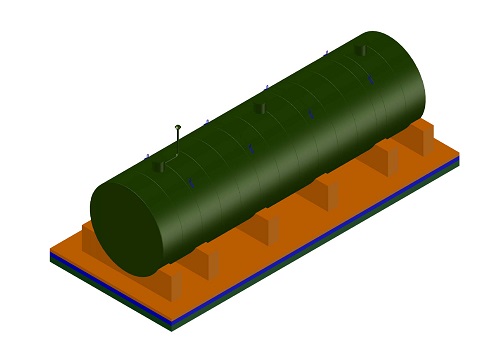 500m3卧式罐效果图