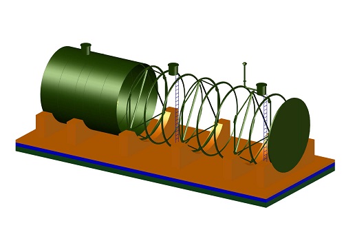 500m3卧式罐效果图
